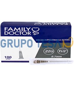 Aguja 22 x 1 1/2 Family Doctor Caja X 100 Unid